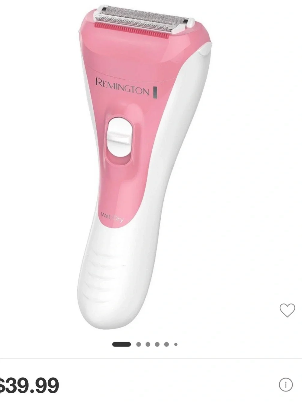 Remington Purple and White Women's Electric Shaver - Wet/Dry